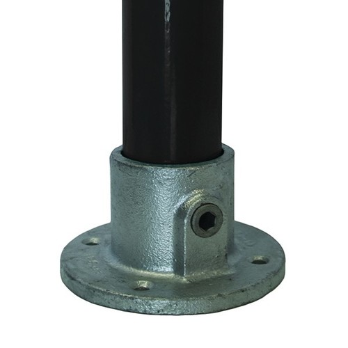 Wall flange key clamp - flange,