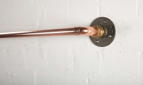 Copper curtain pole made from - made,